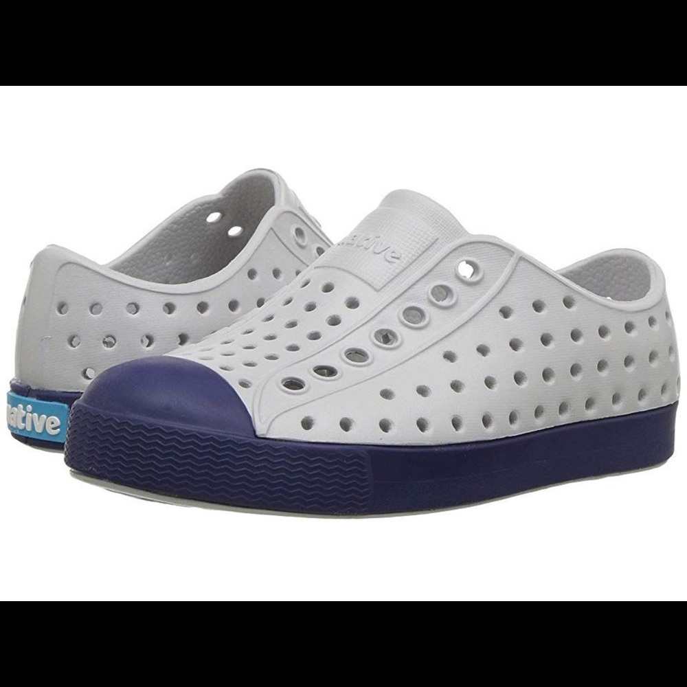 Native Jefferson Light Grey/Navy size 7